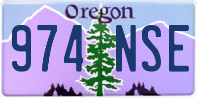 OR license plate 974NSE