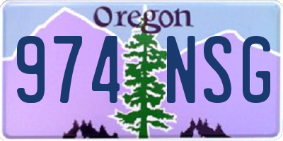 OR license plate 974NSG