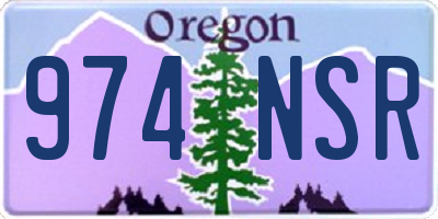 OR license plate 974NSR