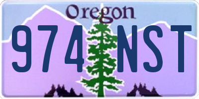 OR license plate 974NST