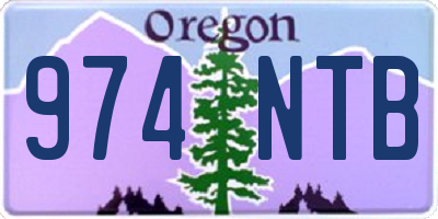 OR license plate 974NTB
