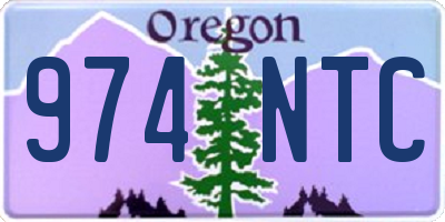 OR license plate 974NTC