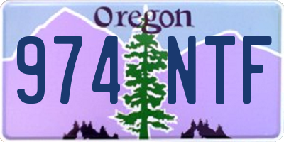 OR license plate 974NTF