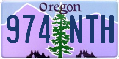 OR license plate 974NTH