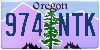 OR license plate 974NTK