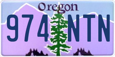 OR license plate 974NTN