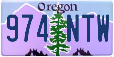 OR license plate 974NTW