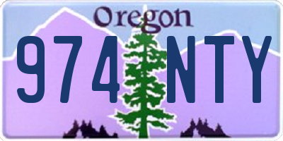 OR license plate 974NTY