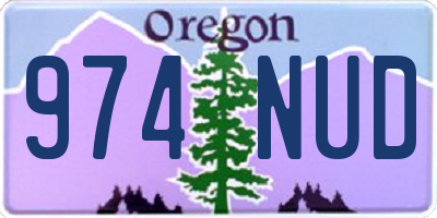 OR license plate 974NUD