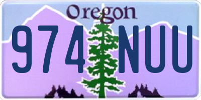 OR license plate 974NUU