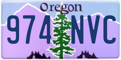 OR license plate 974NVC