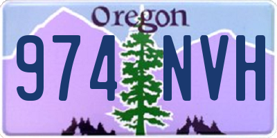 OR license plate 974NVH