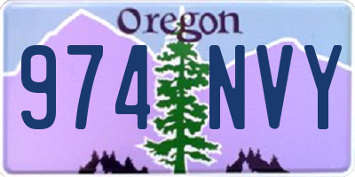 OR license plate 974NVY