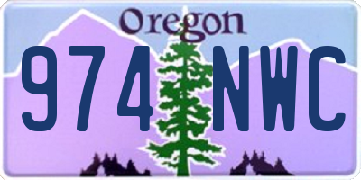 OR license plate 974NWC