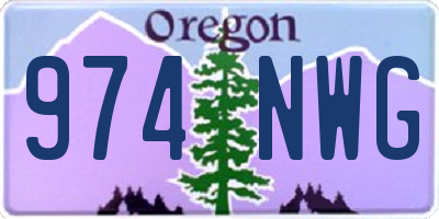 OR license plate 974NWG