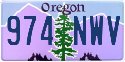 OR license plate 974NWV