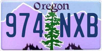 OR license plate 974NXB