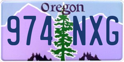 OR license plate 974NXG
