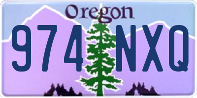 OR license plate 974NXQ