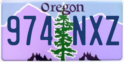 OR license plate 974NXZ