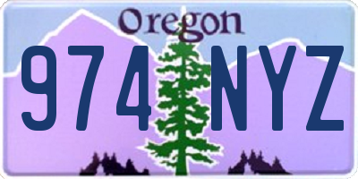 OR license plate 974NYZ