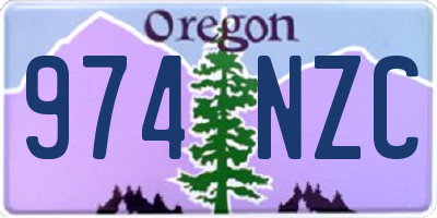 OR license plate 974NZC