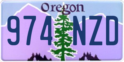 OR license plate 974NZD