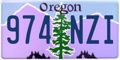 OR license plate 974NZI