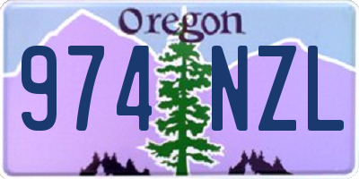 OR license plate 974NZL