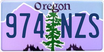 OR license plate 974NZS