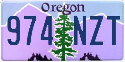 OR license plate 974NZT