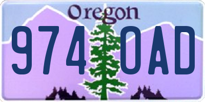 OR license plate 974OAD