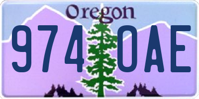 OR license plate 974OAE