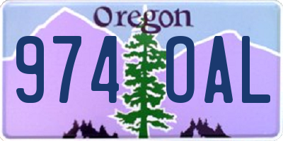 OR license plate 974OAL