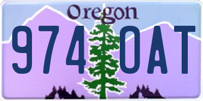 OR license plate 974OAT