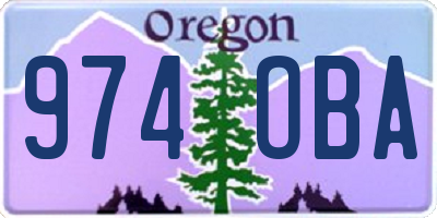 OR license plate 974OBA