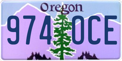 OR license plate 974OCE