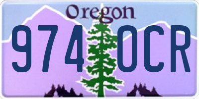 OR license plate 974OCR