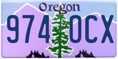 OR license plate 974OCX