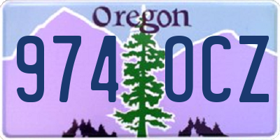 OR license plate 974OCZ