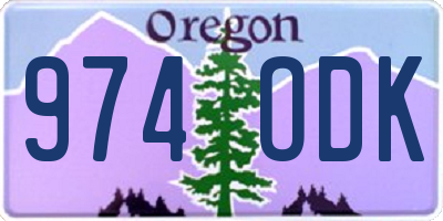OR license plate 974ODK