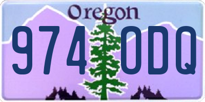 OR license plate 974ODQ