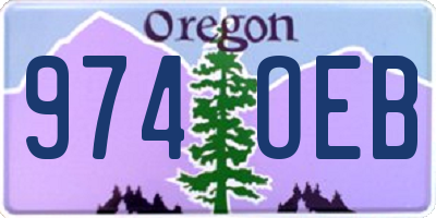 OR license plate 974OEB