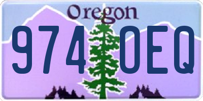 OR license plate 974OEQ