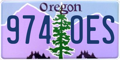 OR license plate 974OES