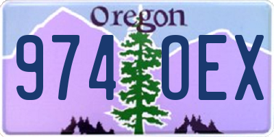 OR license plate 974OEX