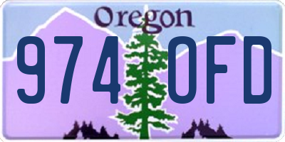 OR license plate 974OFD