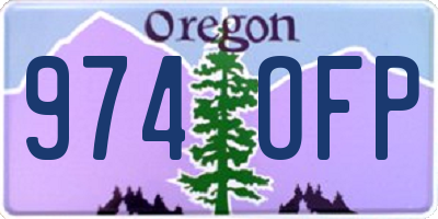 OR license plate 974OFP