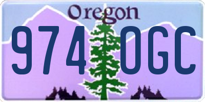 OR license plate 974OGC