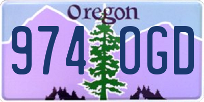 OR license plate 974OGD